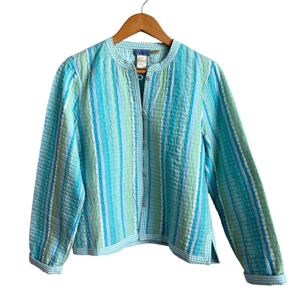 Provence d’amour Reversible Quilted Cotton Jacket Medium